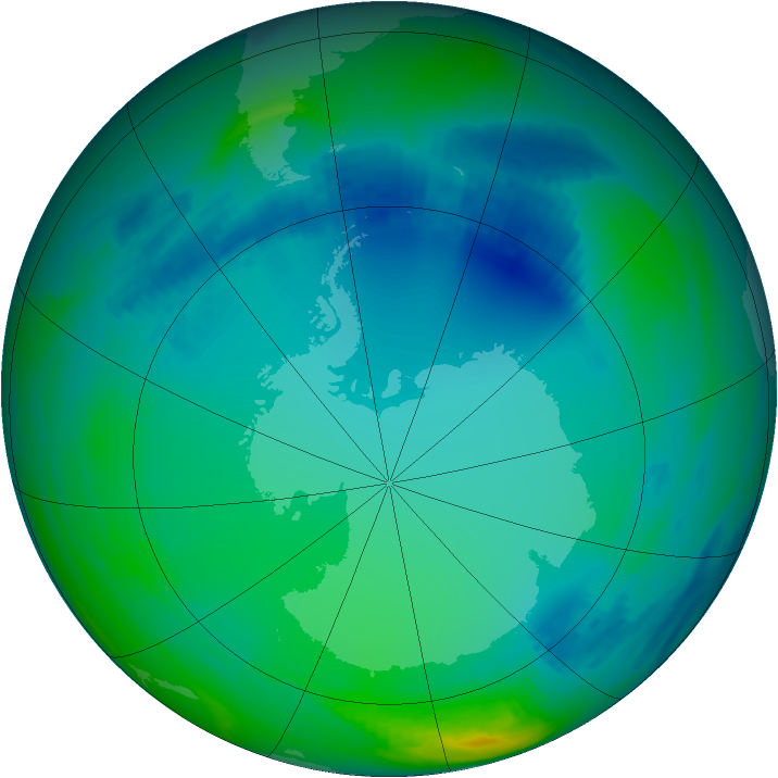 Ozone Map 2000-07-17